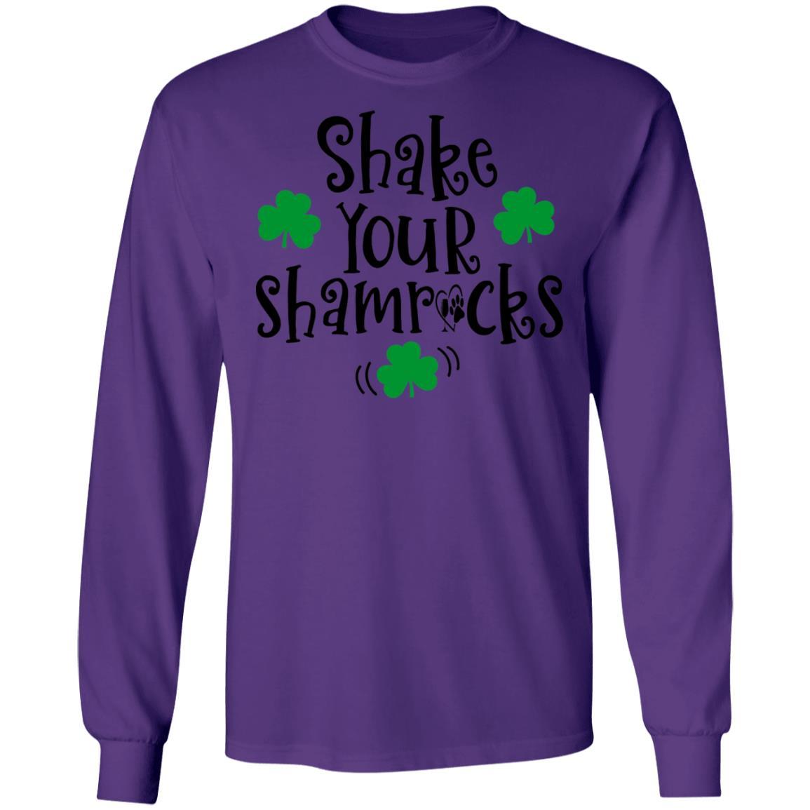 T-Shirts Purple / S Winey Bitches Co "Shake Your Shamrocks" LS Ultra Cotton T-Shirt WineyBitchesCo