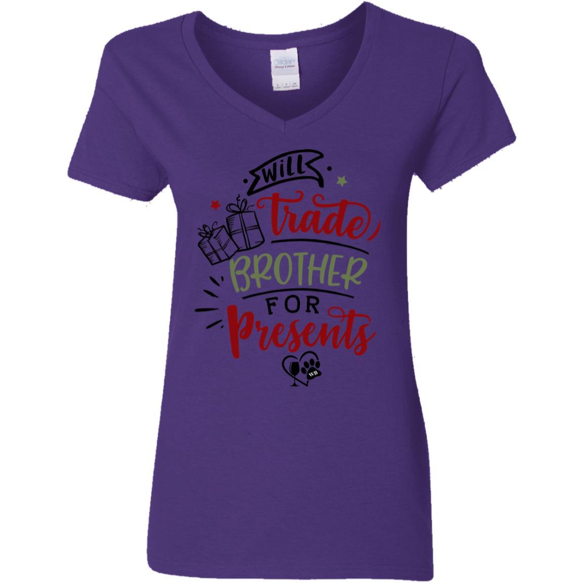 T-Shirts Purple / S WineyBitches.Co Ladies' 5.3 oz. V-Neck T-Shirt WineyBitchesCo
