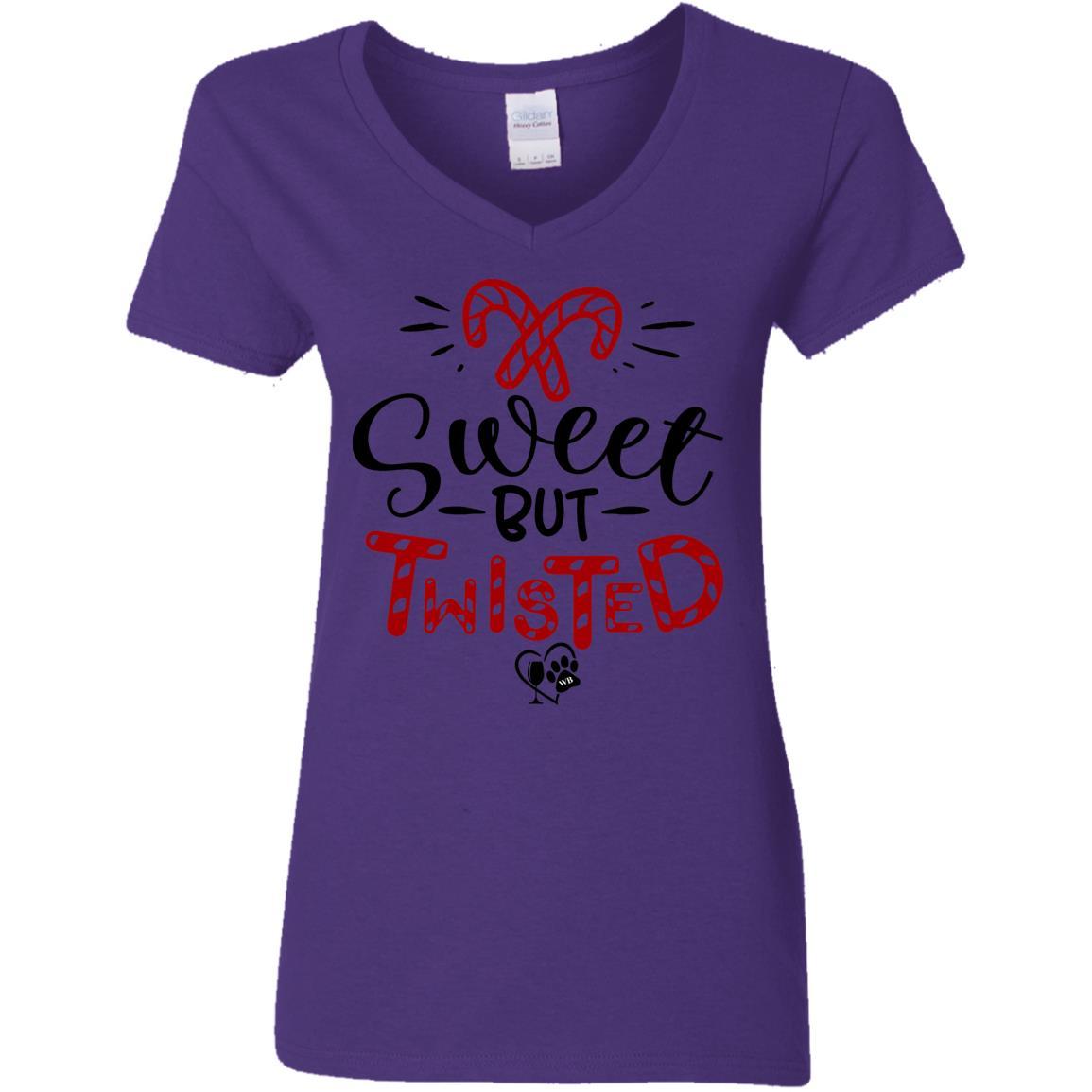 T-Shirts Purple / S WineyBitches.Co Ladies' 5.3 oz. V-Neck T-Shirt WineyBitchesCo