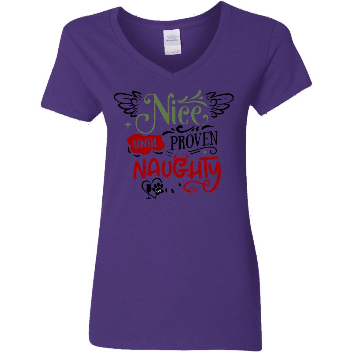 T-Shirts Purple / S WineyBitches.Co Ladies' 5.3 oz. V-Neck T-Shirt WineyBitchesCo