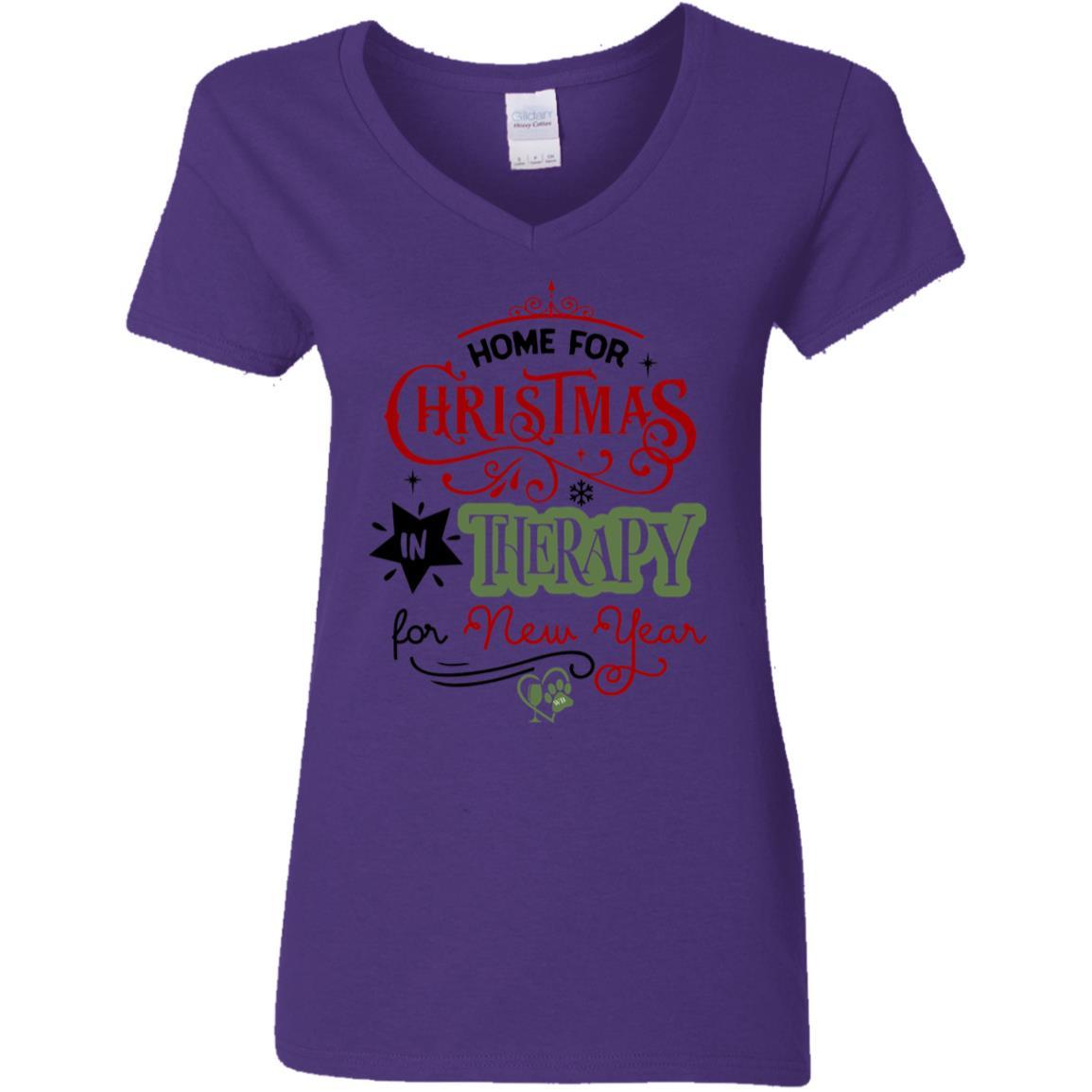 T-Shirts Purple / S WineyBitches.Co Ladies' 5.3 oz. V-Neck T-Shirt WineyBitchesCo