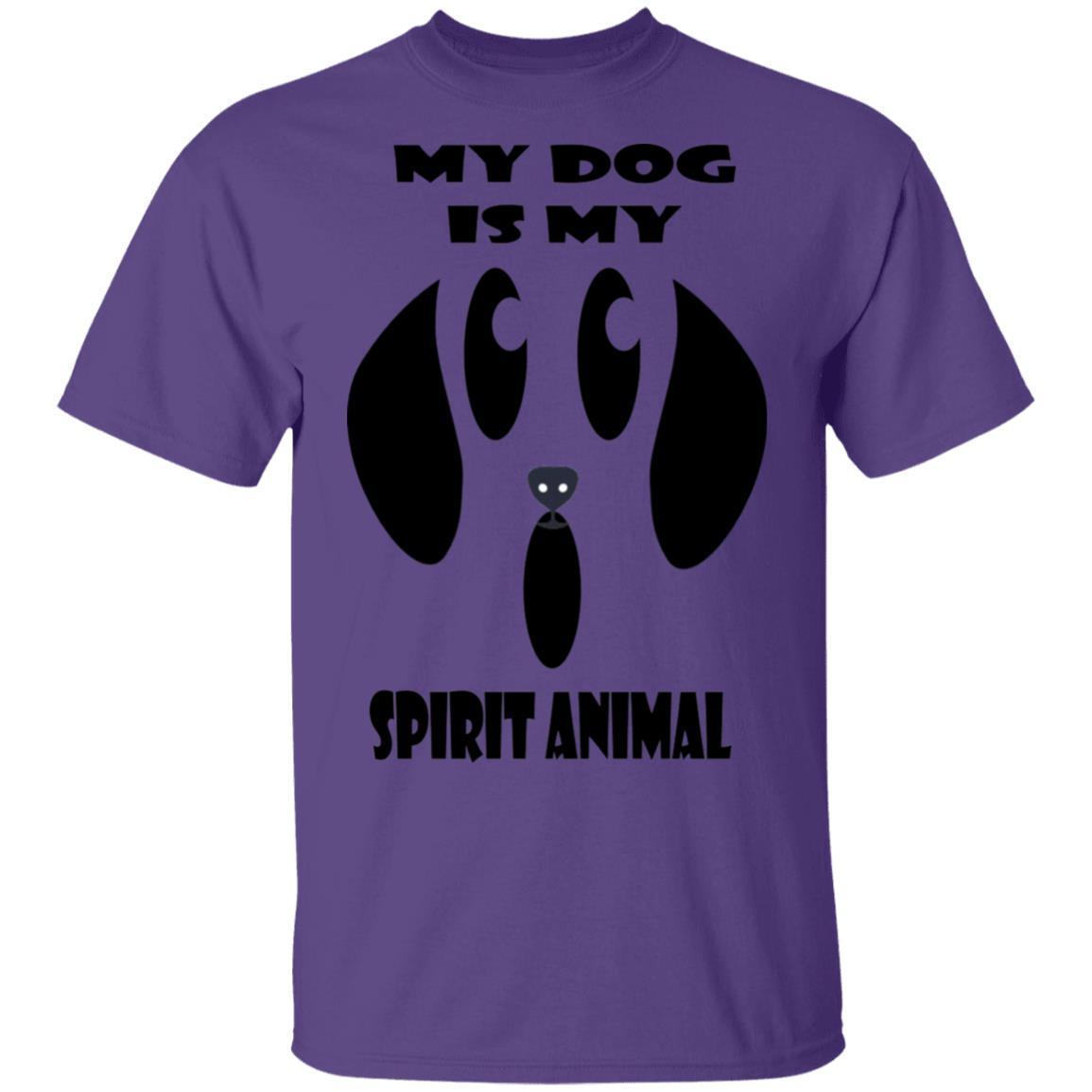 T-Shirts Purple / S WineyBitches.Co "My Dog Is My Spirit Animal" Halloween Ultra Cotton T-Shirt WineyBitchesCo
