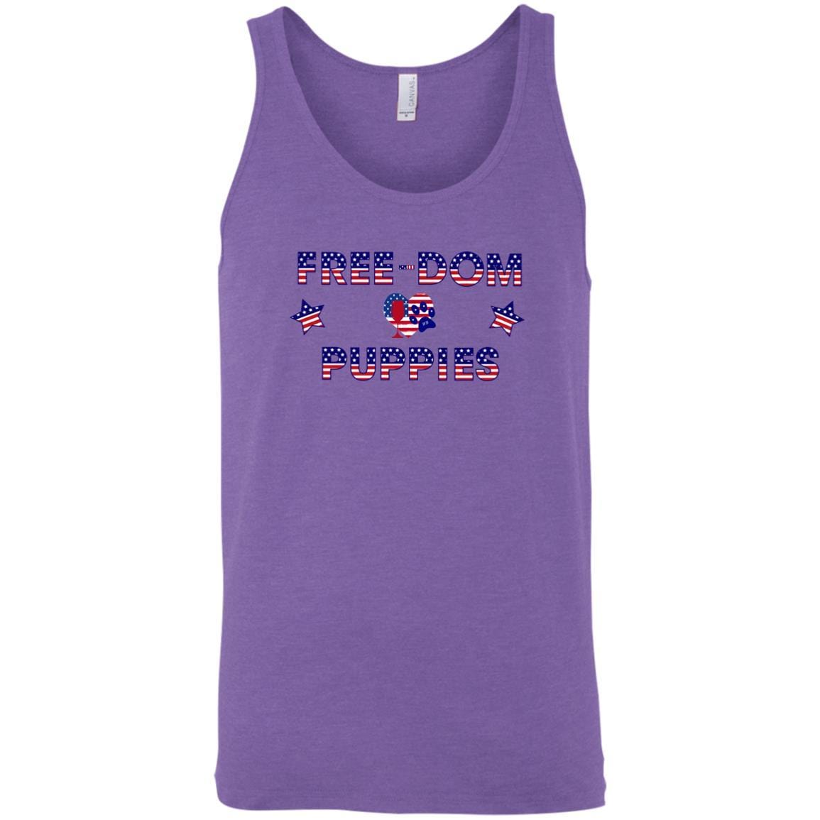 T-Shirts Purple Triblend / / X-Small WineyBitches.Co Free-Dom Puppies Unisex Tank WineyBitchesCo