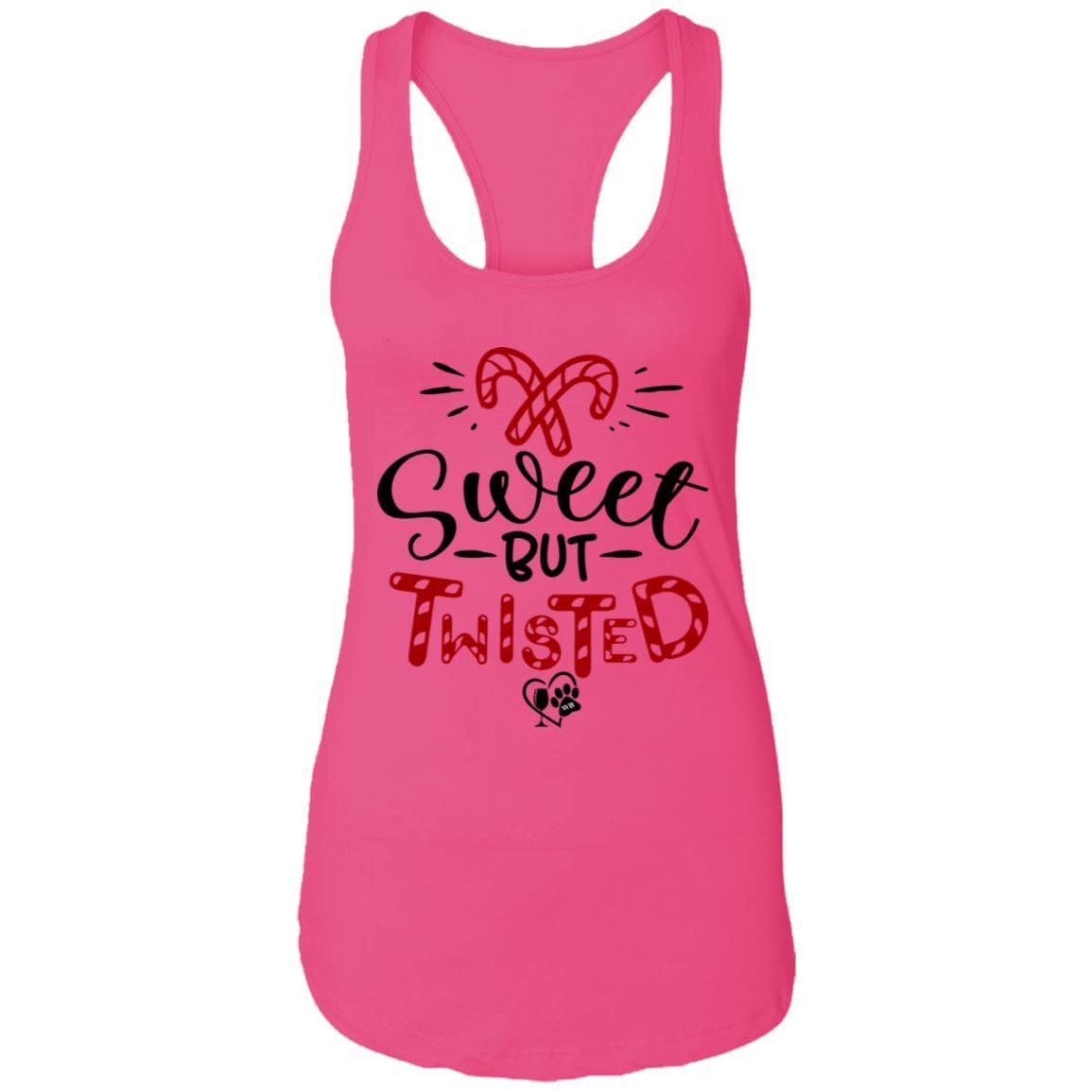 T-Shirts Raspberry / X-Small WineyBitches.Co "Sweet But Twisted" Ladies Ideal Racerback Tank WineyBitchesCo