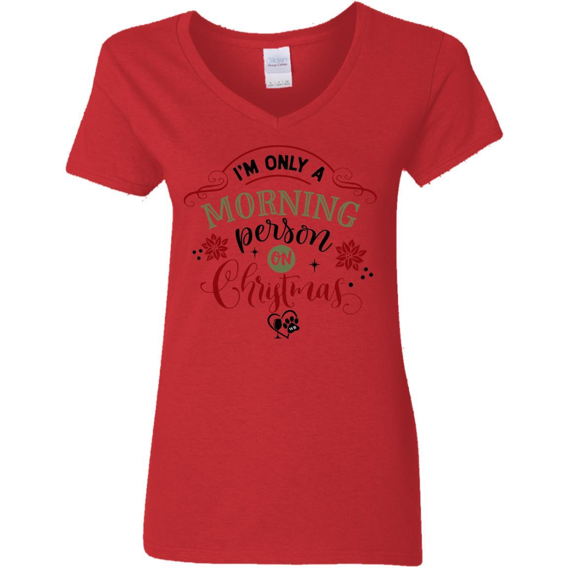 T-Shirts Red / S WineyBitches.Co Ladies' 5.3 oz. V-Neck T-Shirt WineyBitchesCo