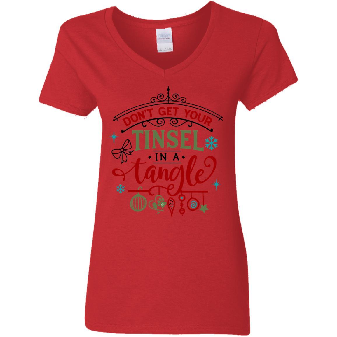 T-Shirts Red / S WineyBitches.Co Ladies' 5.3 oz. V-Neck T-Shirt WineyBitchesCo