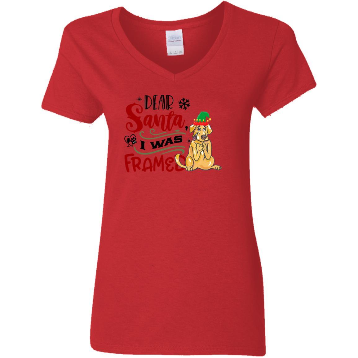 T-Shirts Red / S WineyBitches.Co Ladies' 5.3 oz. V-Neck T-Shirt WineyBitchesCo