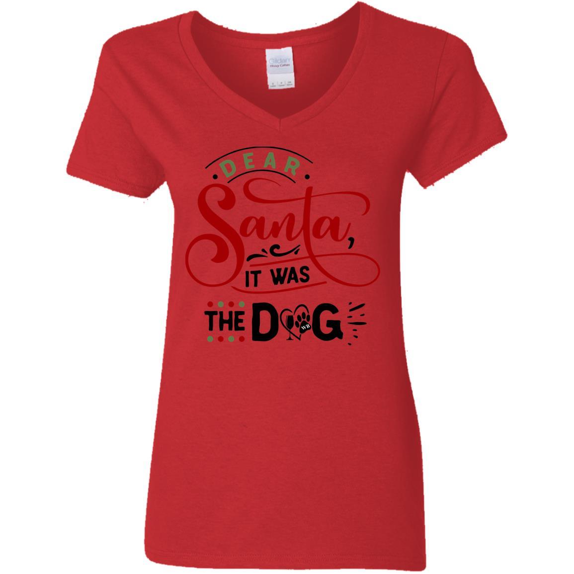 T-Shirts Red / S WineyBitches.Co Ladies' 5.3 oz. V-Neck T-Shirt WineyBitchesCo