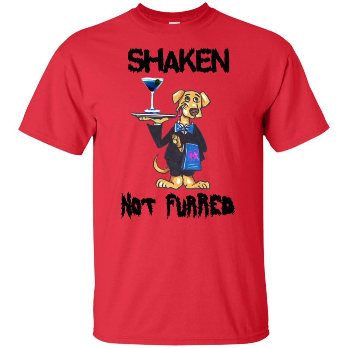 T-Shirts Red / S WineyBitches.co 'Shaken Not Furred" Ultra Cotton T-Shirt WineyBitchesCo