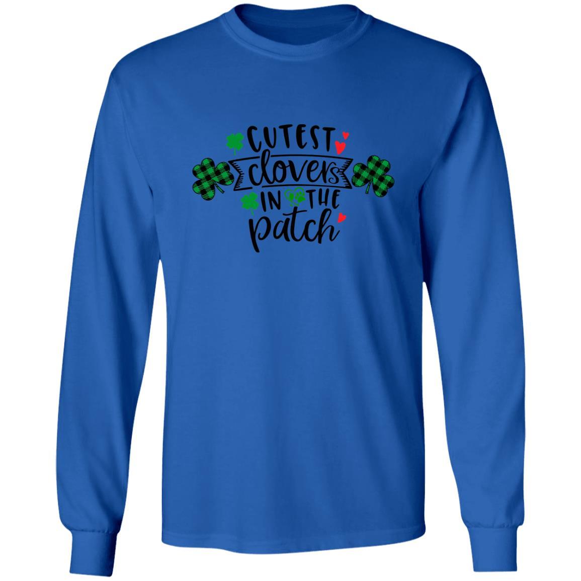 T-Shirts Royal / S Winey Bitches Co "Cutest Clovers in the Patch" LS Ultra Cotton T-Shirt WineyBitchesCo