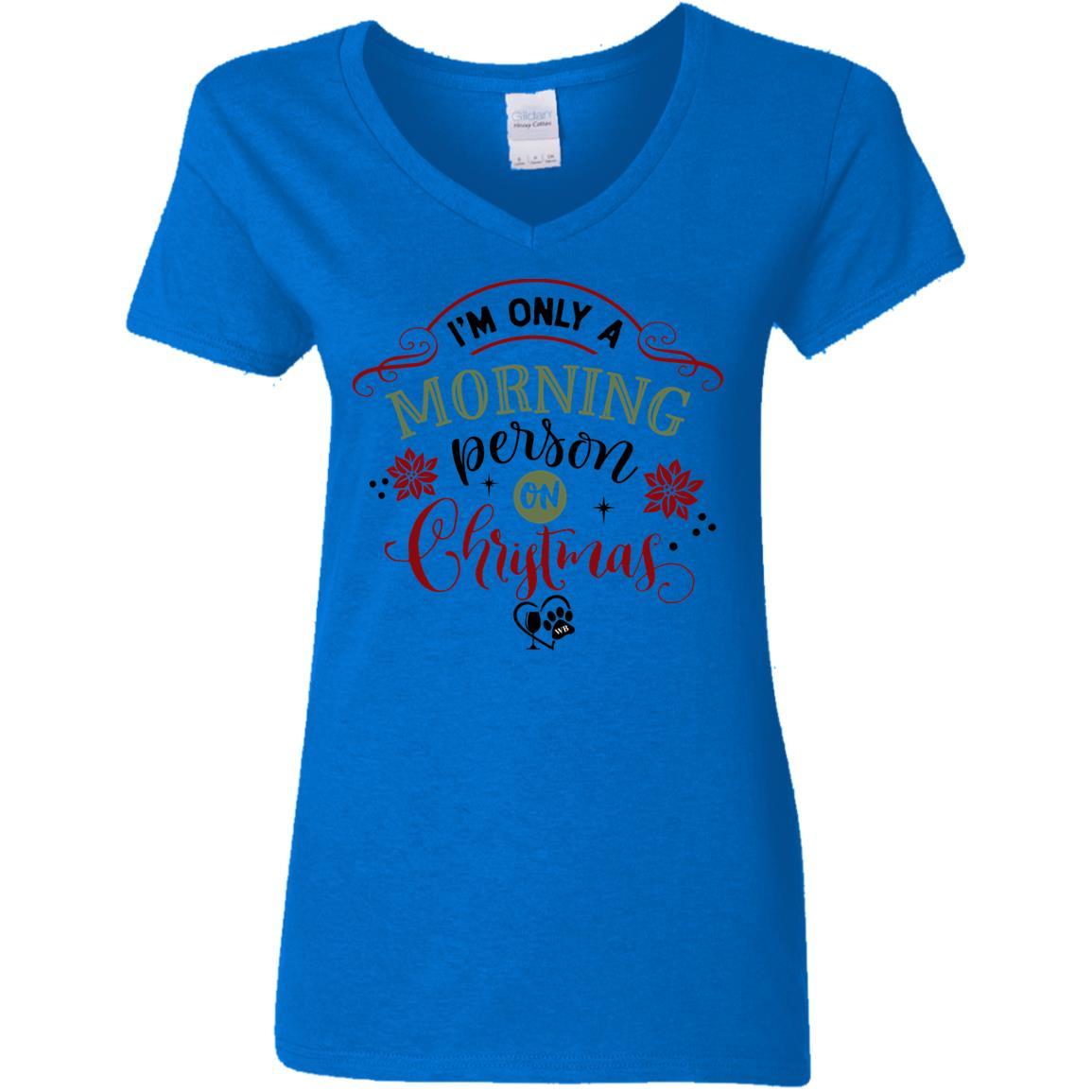 T-Shirts Royal / S WineyBitches.Co Ladies' 5.3 oz. V-Neck T-Shirt WineyBitchesCo