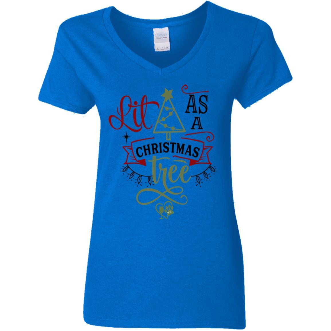 T-Shirts Royal / S WineyBitches.Co Ladies' 5.3 oz. V-Neck T-Shirt WineyBitchesCo