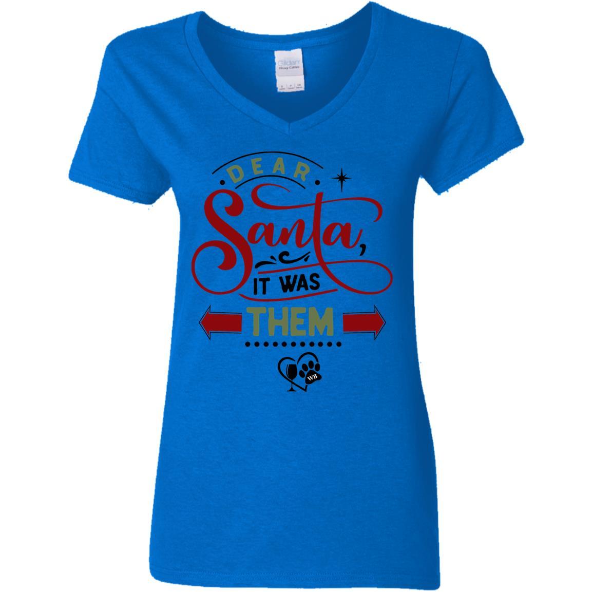 T-Shirts Royal / S WineyBitches.Co Ladies' 5.3 oz. V-Neck T-Shirt WineyBitchesCo