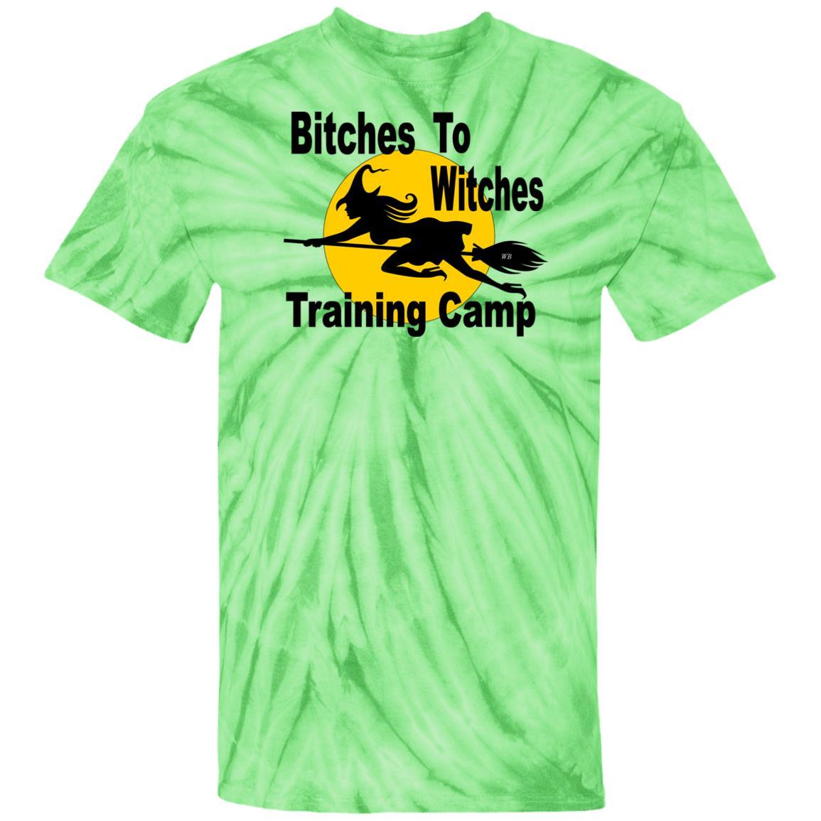 T-Shirts SpiderLime / S WineyBitches.Co "Bitches To Witches Training Camp" - 100% Cotton Tie Dye T-Shirt WineyBitchesCo