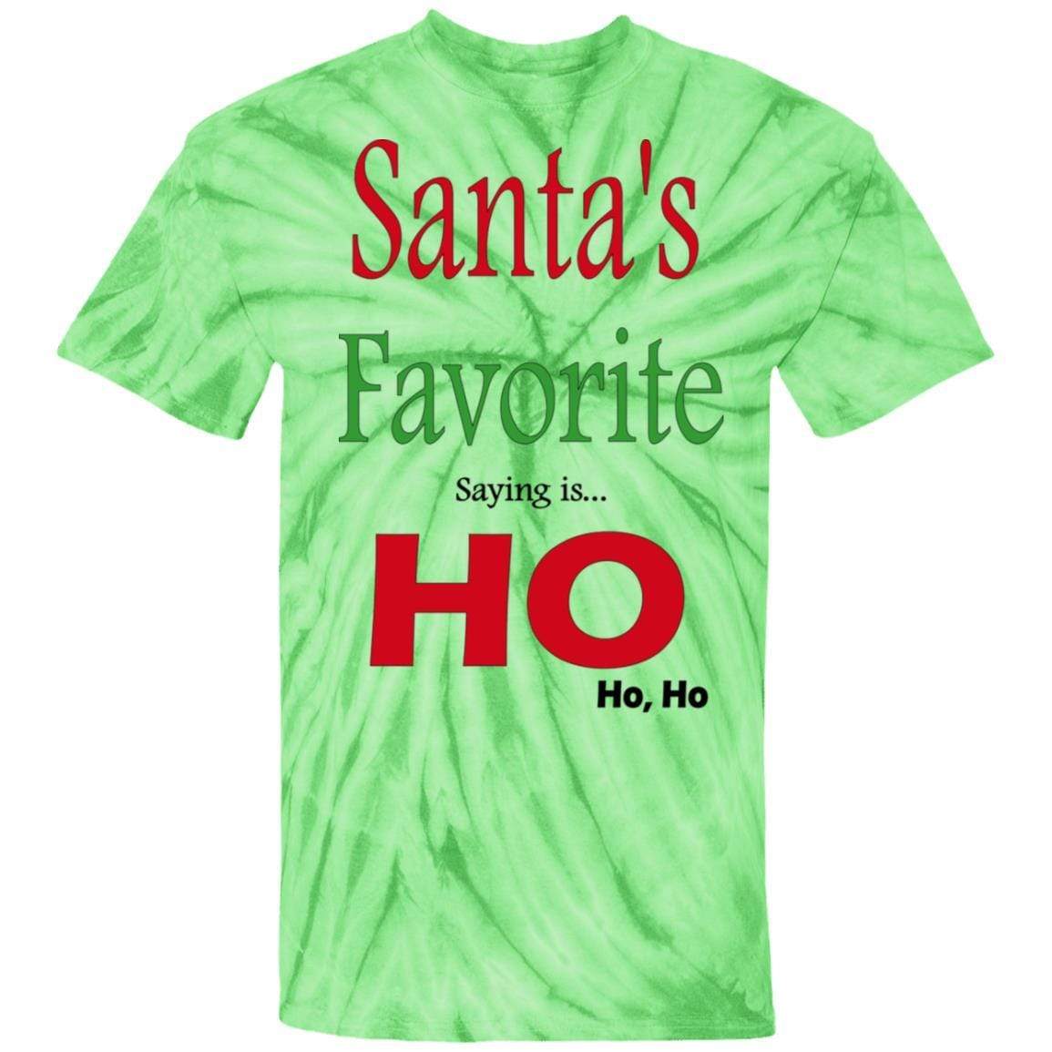 T-Shirts SpiderLime / S WineyBitches.co "Santas Favorite Saying" Cotton Tie Dye T-Shirt WineyBitchesCo