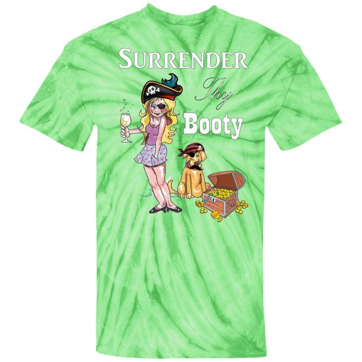 T-Shirts SpiderLime / S WineyBitches.Co Surrender Thy Booty100% Cotton Tie Dye T-Shirt WineyBitchesCo