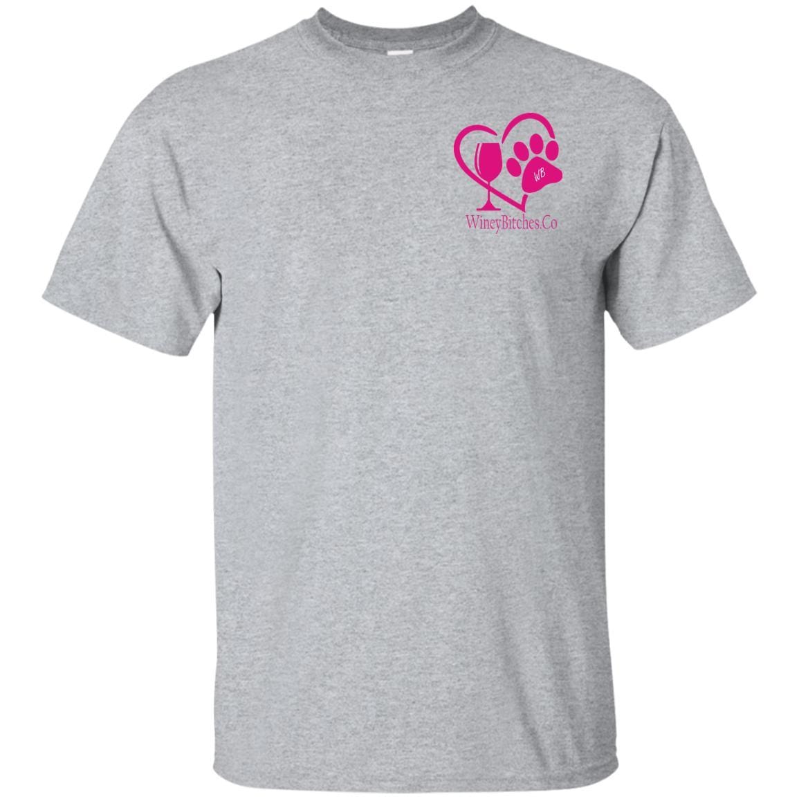 T-Shirts Sport Grey / S WB " I Support Drink A Cup Save A Pup" Ultra Cotton T-Shirt Double graphics WineyBitchesCo