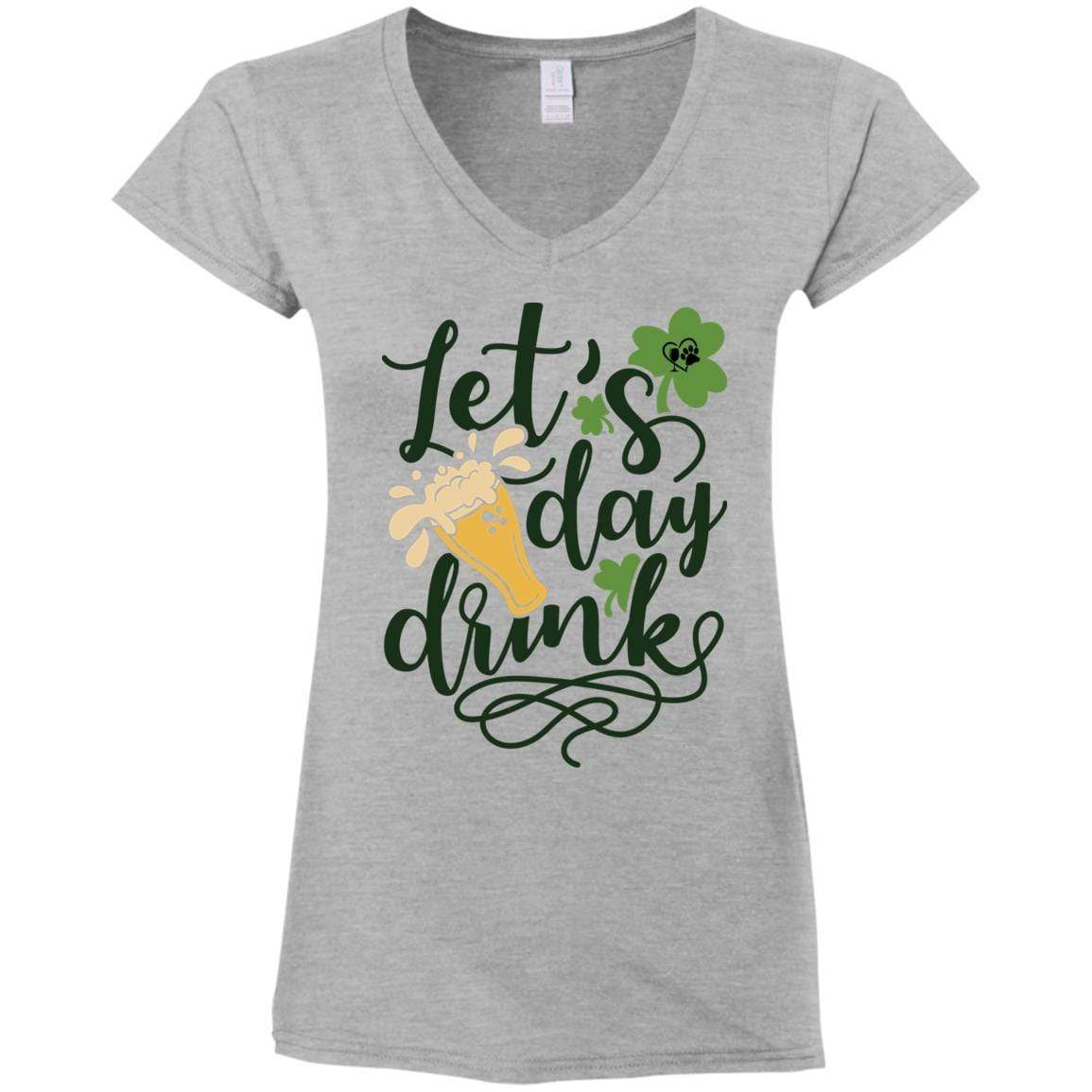 T-Shirts Sport Grey / S Winey Bitches Co Ladies' Fitted Softstyle 4.5 oz V-Neck T-Shirt WineyBitchesCo