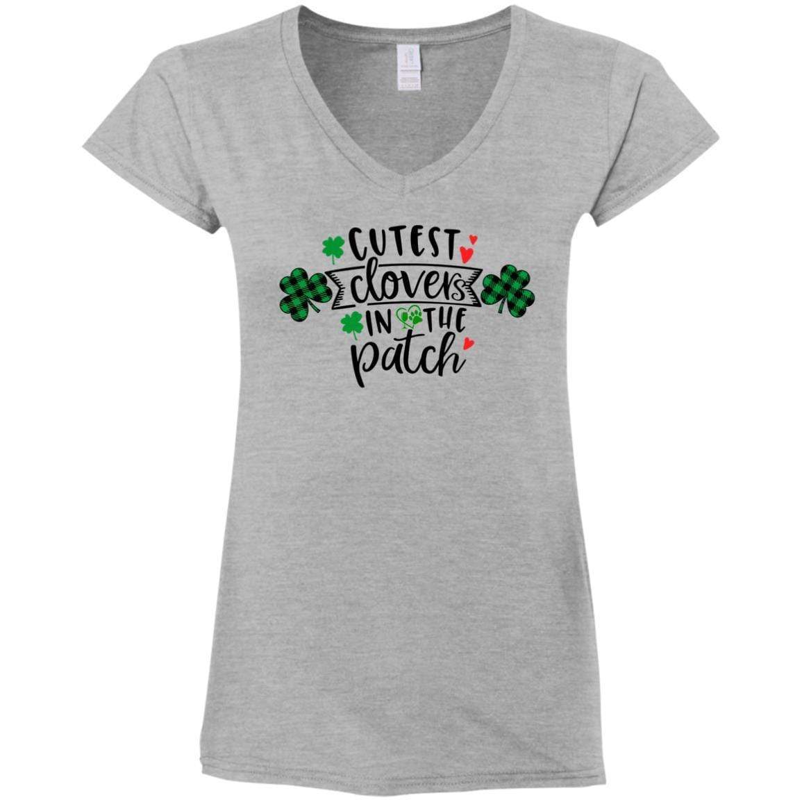 T-Shirts Sport Grey / S Winey Bitches Co Ladies' Fitted Softstyle 4.5 oz V-Neck T-Shirt WineyBitchesCo