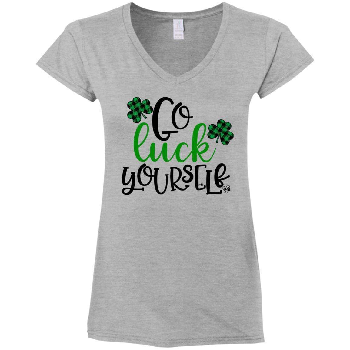 T-Shirts Sport Grey / S Winey Bitches Co Ladies' Fitted Softstyle 4.5 oz V-Neck T-Shirt WineyBitchesCo