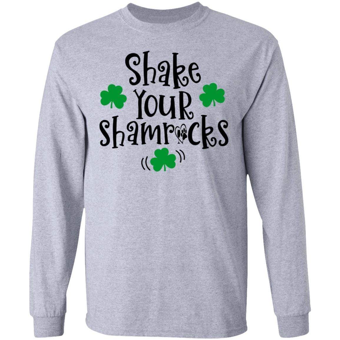 T-Shirts Sport Grey / S Winey Bitches Co "Shake Your Shamrocks" LS Ultra Cotton T-Shirt WineyBitchesCo