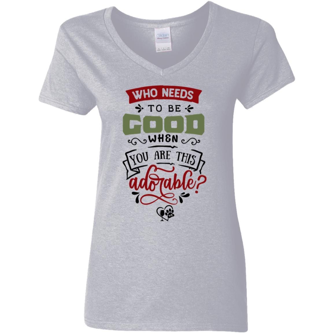 T-Shirts Sport Grey / S WineyBitches.Co Ladies' 5.3 oz. V-Neck T-Shirt WineyBitchesCo