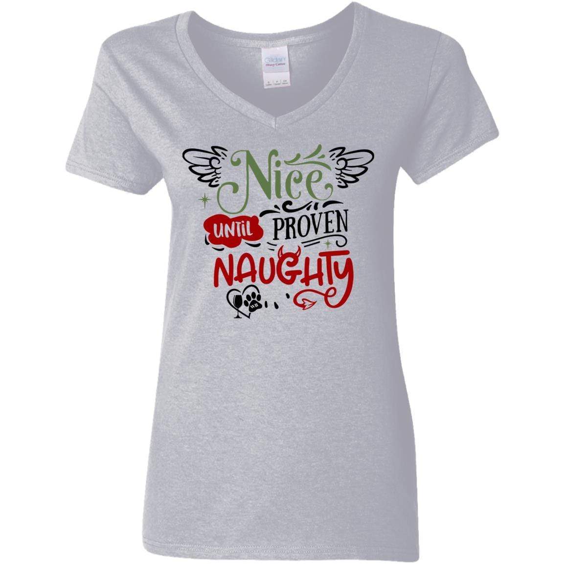 T-Shirts Sport Grey / S WineyBitches.Co Ladies' 5.3 oz. V-Neck T-Shirt WineyBitchesCo