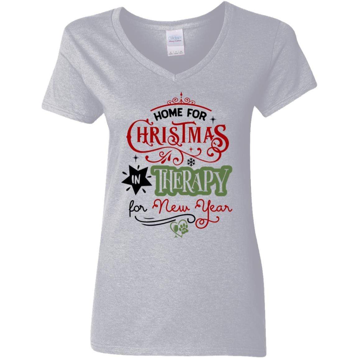T-Shirts Sport Grey / S WineyBitches.Co Ladies' 5.3 oz. V-Neck T-Shirt WineyBitchesCo