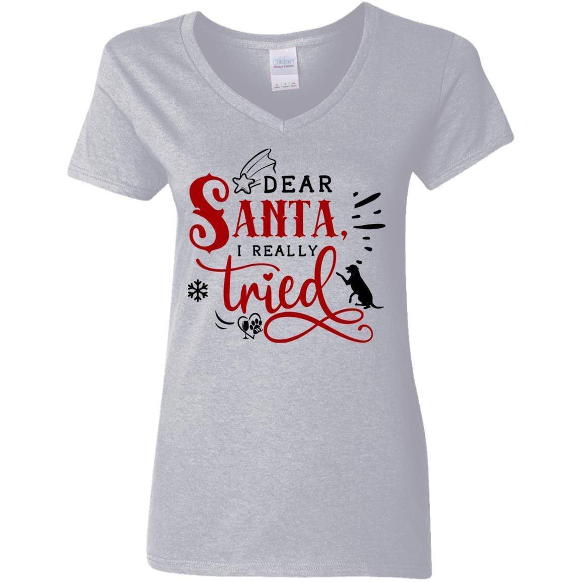 T-Shirts Sport Grey / S WineyBitches.Co Ladies' 5.3 oz. V-Neck T-Shirt WineyBitchesCo