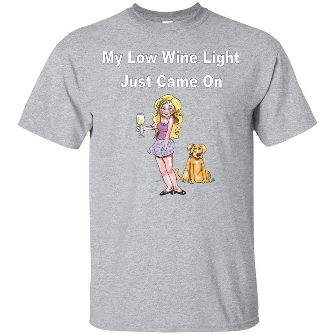 T-Shirts Sport Grey / S WineyBitches.co 'Low Wine Light" Ultra Cotton Unisex T-Shirt WineyBitchesCo