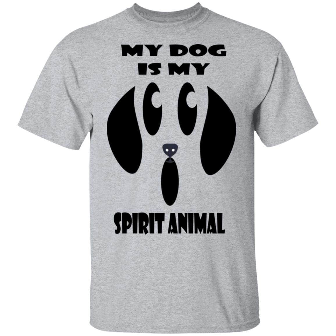 T-Shirts Sport Grey / S WineyBitches.Co "My Dog Is My Spirit Animal" Halloween Ultra Cotton T-Shirt WineyBitchesCo