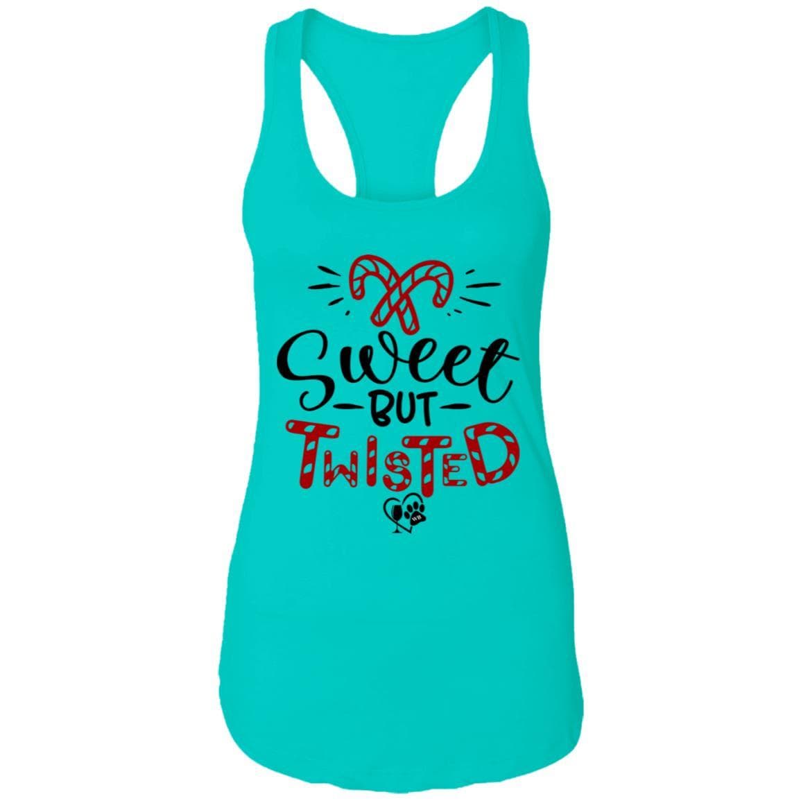 T-Shirts Tahiti Blue / X-Small WineyBitches.Co "Sweet But Twisted" Ladies Ideal Racerback Tank WineyBitchesCo