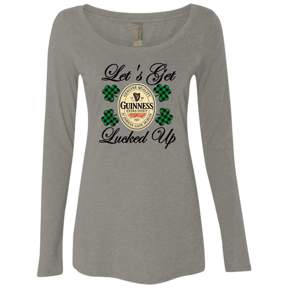 T-Shirts Venetian Grey / S Winey Bitches Co Ladies' Triblend LS Scoop WineyBitchesCo