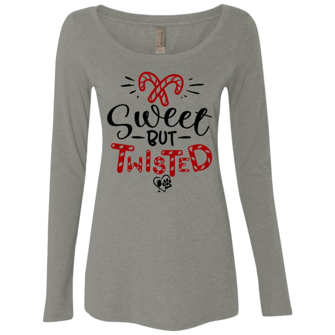 T-Shirts Venetian Grey / S WineyBitches.Co Ladies' Triblend LS Scoop WineyBitchesCo