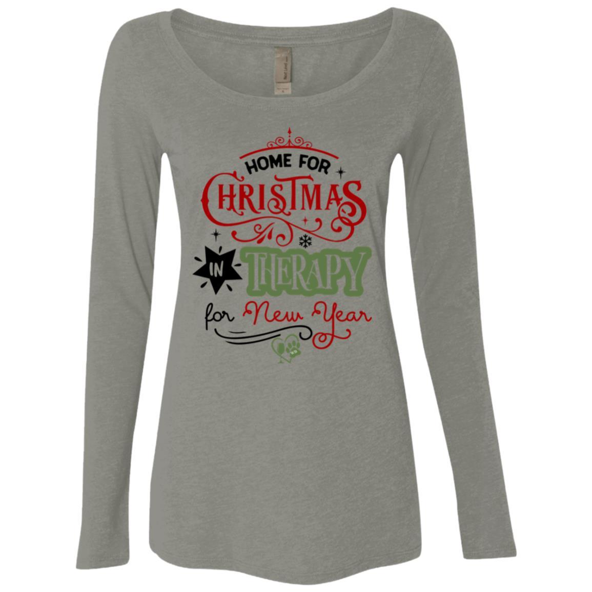 T-Shirts Venetian Grey / S WineyBitches.Co Ladies' Triblend LS Scoop WineyBitchesCo