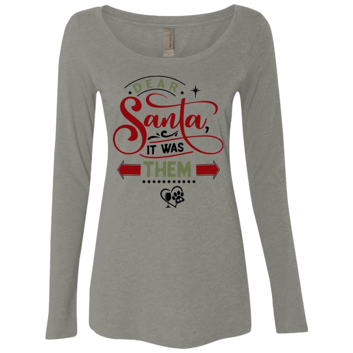 T-Shirts Venetian Grey / S WineyBitches.Co Ladies' Triblend LS Scoop WineyBitchesCo