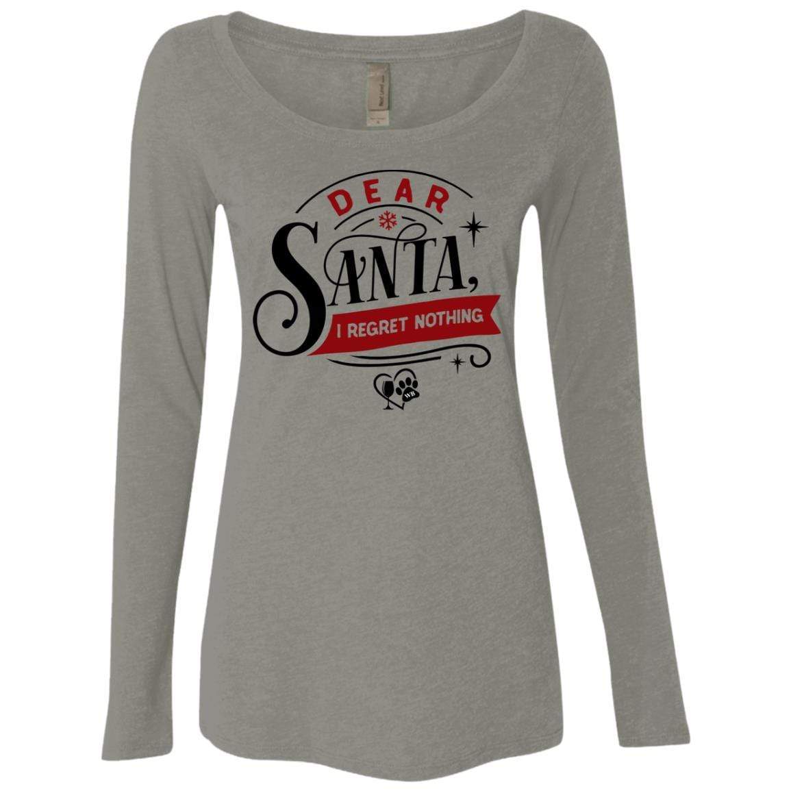 T-Shirts Venetian Grey / S WineyBitches.Co Ladies' Triblend LS Scoop WineyBitchesCo