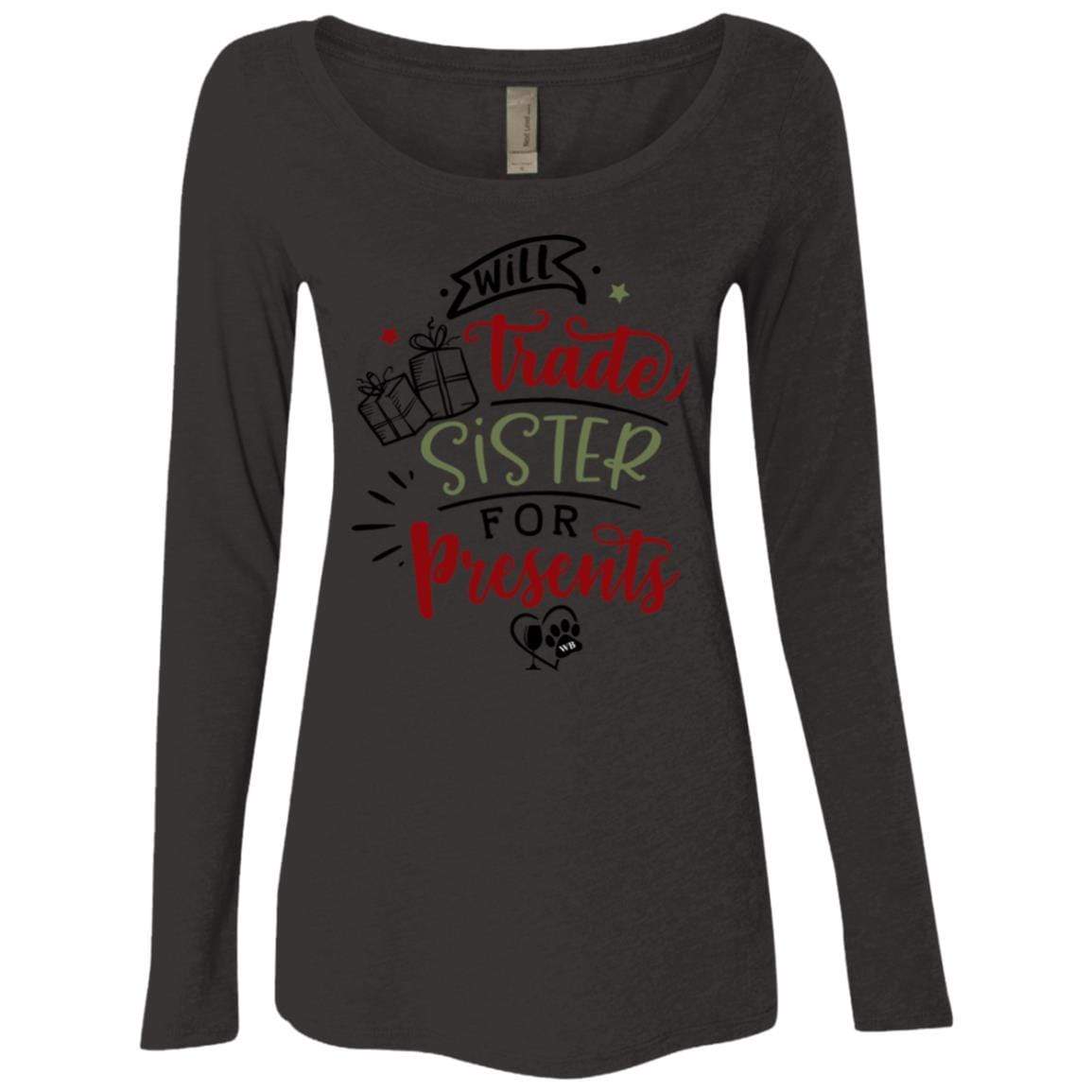 T-Shirts Vintage Black / S WineyBitches.Co Ladies' Triblend LS Scoop WineyBitchesCo