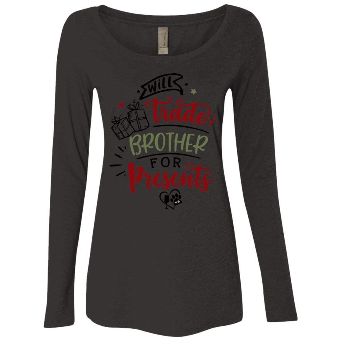 T-Shirts Vintage Black / S WineyBitches.Co Ladies' Triblend LS Scoop WineyBitchesCo