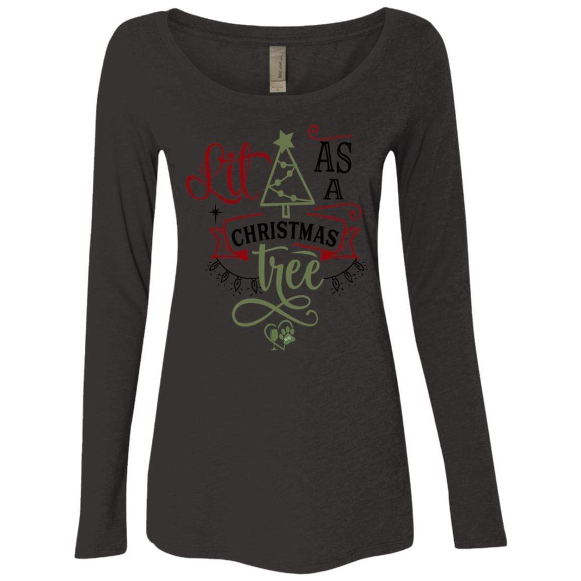 T-Shirts Vintage Black / S WineyBitches.Co Ladies' Triblend LS Scoop WineyBitchesCo