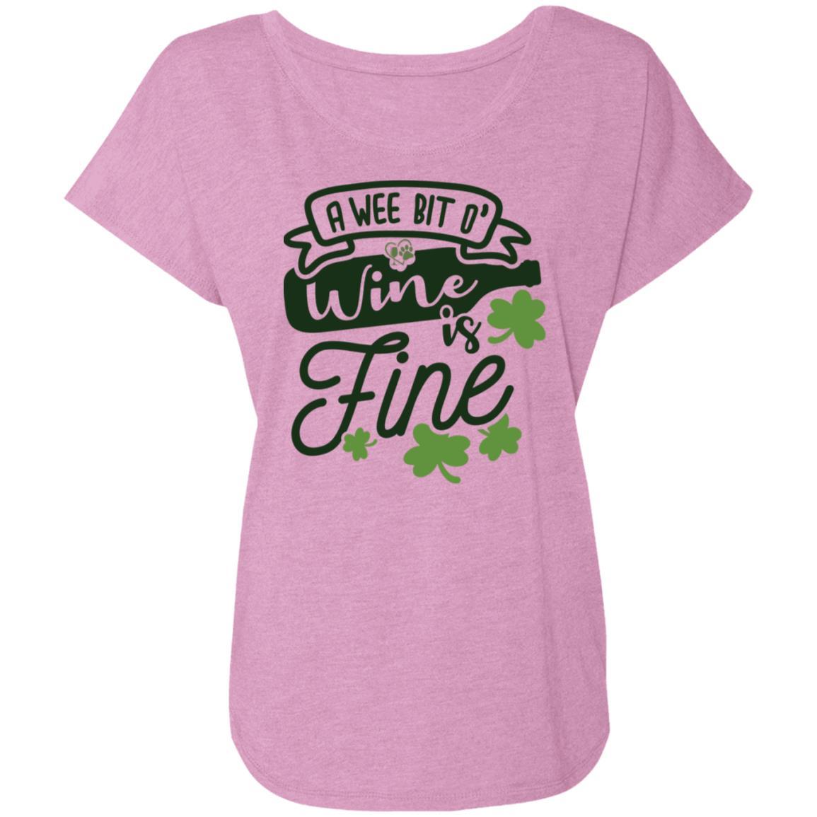 T-Shirts Vintage Lilac / X-Small Winey Bitches Co Ladies' Triblend Dolman Sleeve WineyBitchesCo