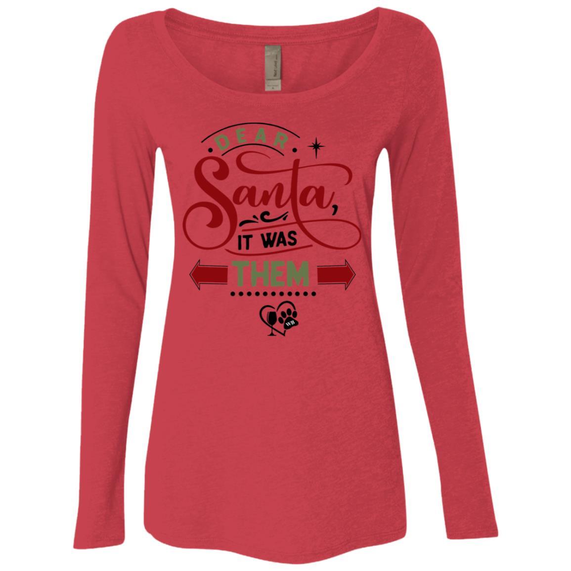 T-Shirts Vintage Red / S WineyBitches.Co Ladies' Triblend LS Scoop WineyBitchesCo