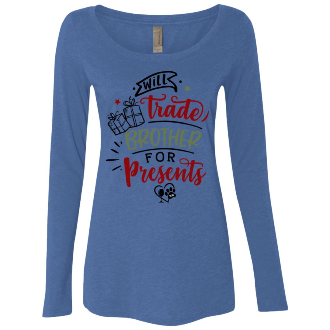 T-Shirts Vintage Royal / S WineyBitches.Co Ladies' Triblend LS Scoop WineyBitchesCo
