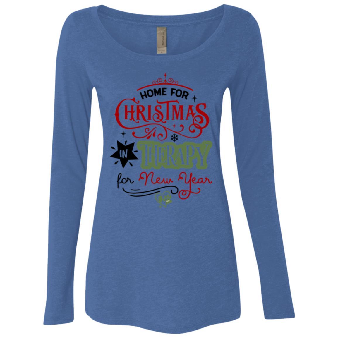 T-Shirts Vintage Royal / S WineyBitches.Co Ladies' Triblend LS Scoop WineyBitchesCo