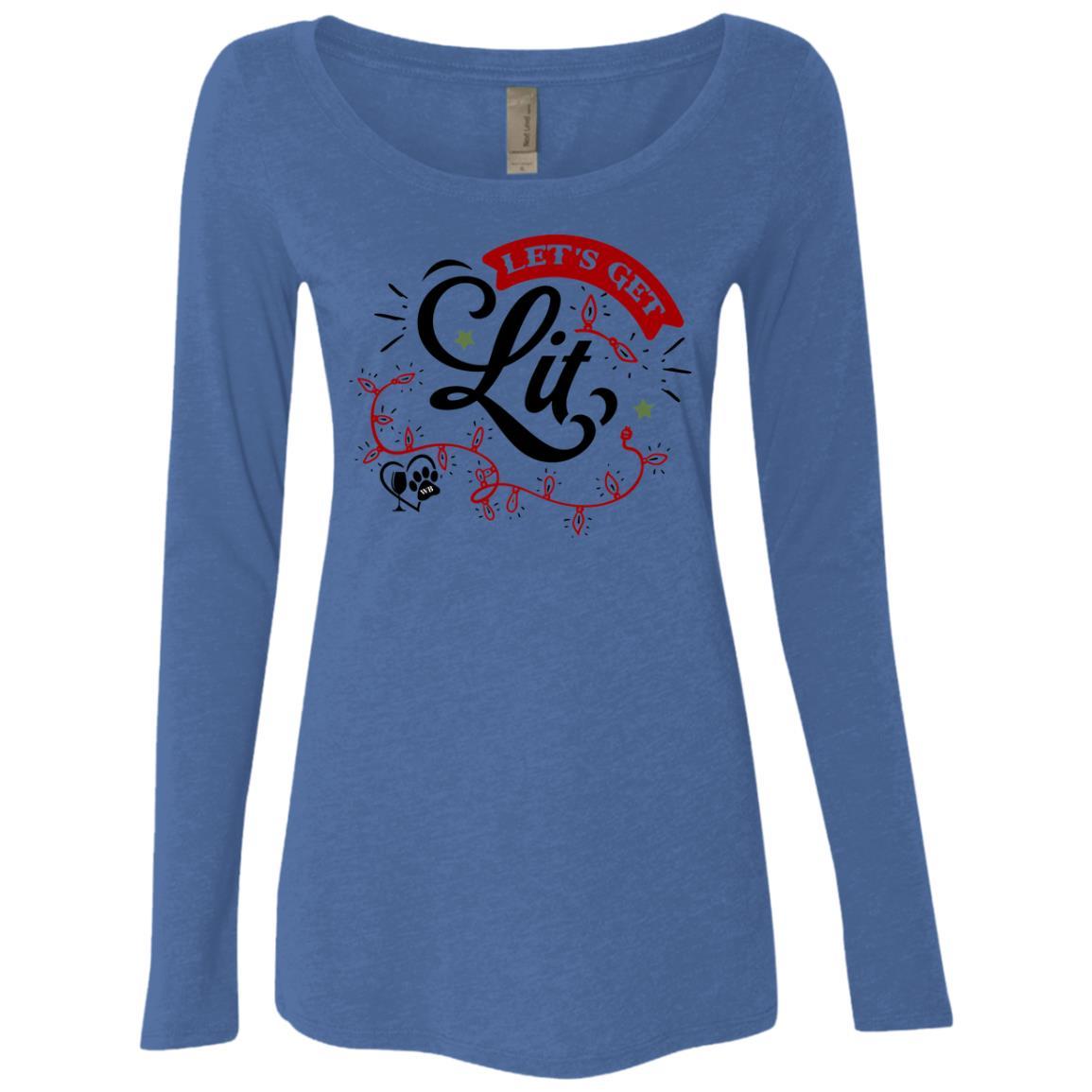 T-Shirts Vintage Royal / S WineyBitches.Co Ladies' Triblend LS Scoop WineyBitchesCo