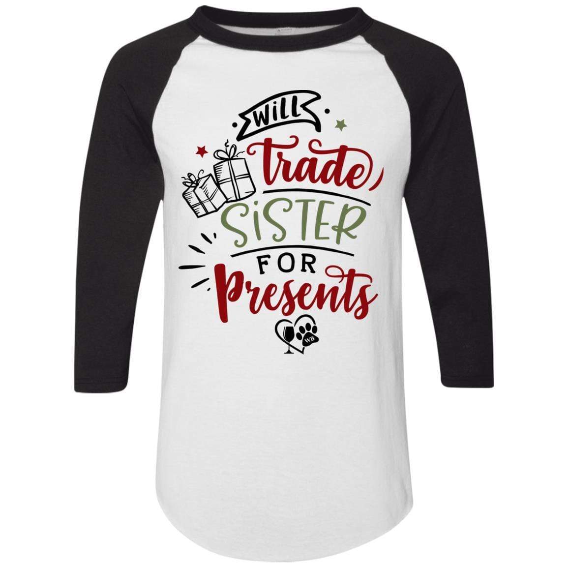 T-Shirts White/Black / S WineyBitches.Co Colorblock Raglan Jersey WineyBitchesCo
