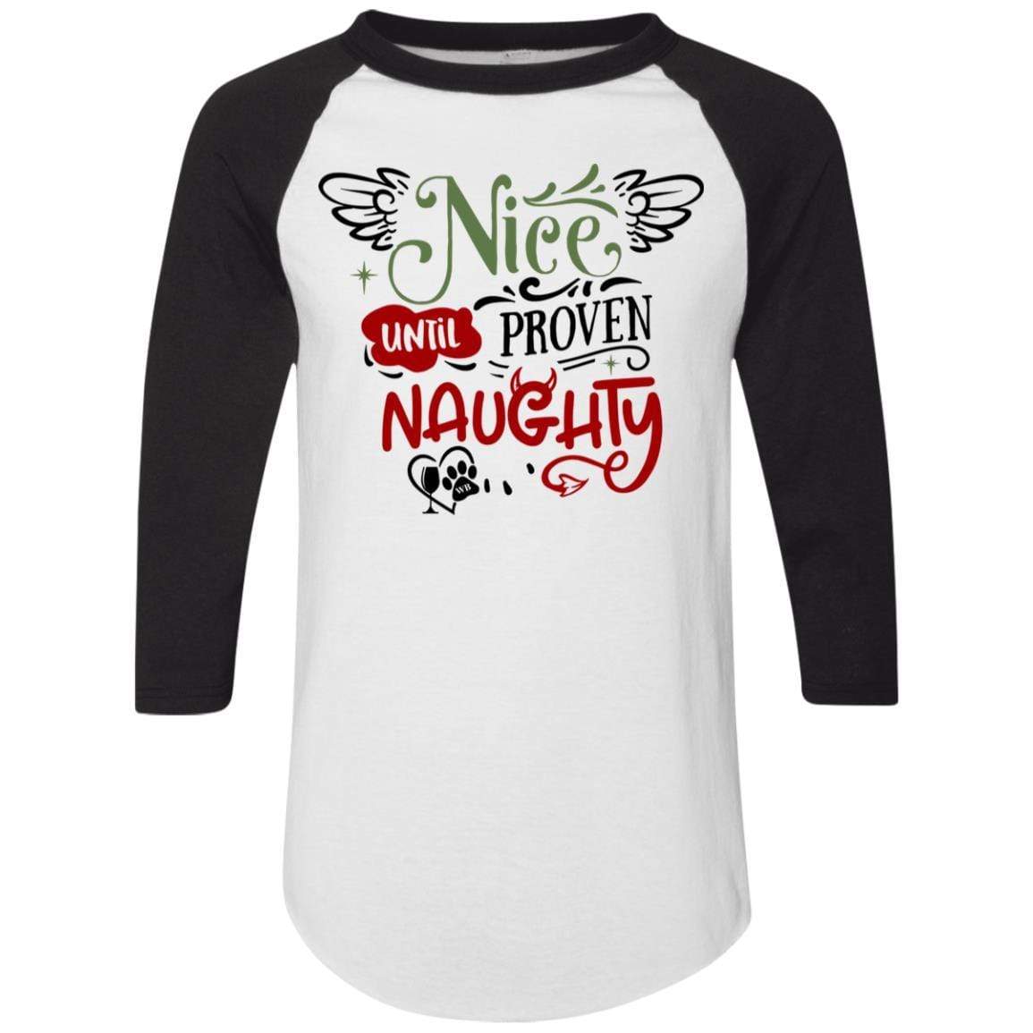 T-Shirts White/Black / S WineyBitches.Co Colorblock Raglan Jersey WineyBitchesCo