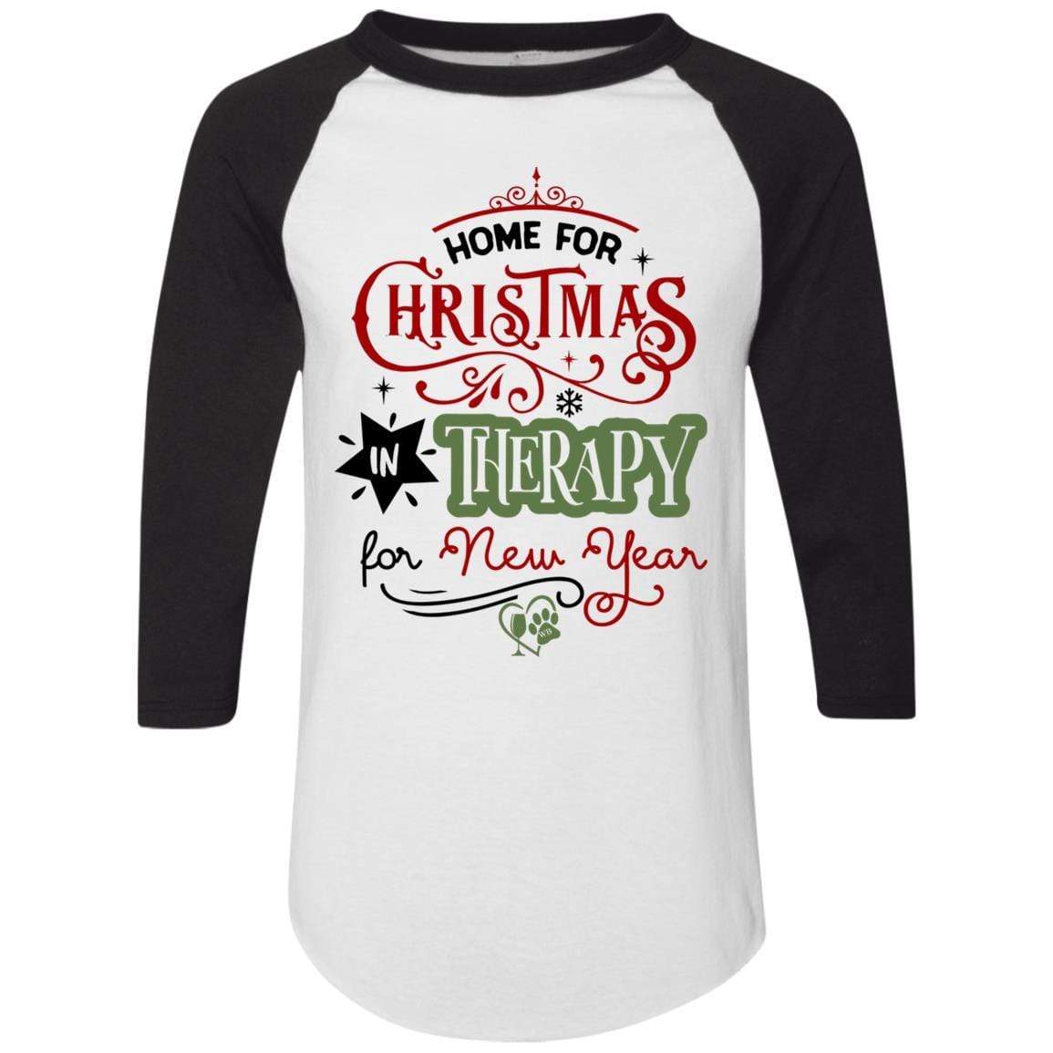 T-Shirts White/Black / S WineyBitches.Co Colorblock Raglan Jersey WineyBitchesCo