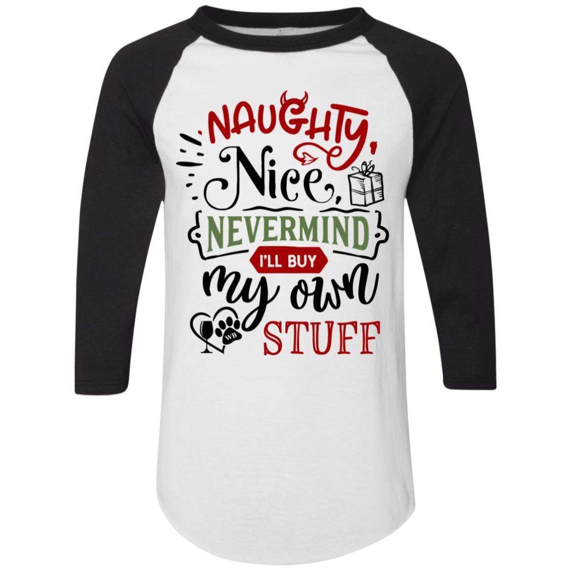 T-Shirts White/Black / S WineyBitches.Co Colorblock Raglan Jersey WineyBitchesCo