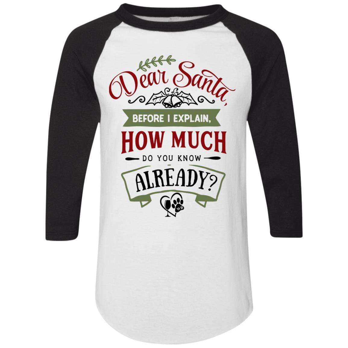 T-Shirts White/Black / S WineyBitches.Co Colorblock Raglan Jersey WineyBitchesCo